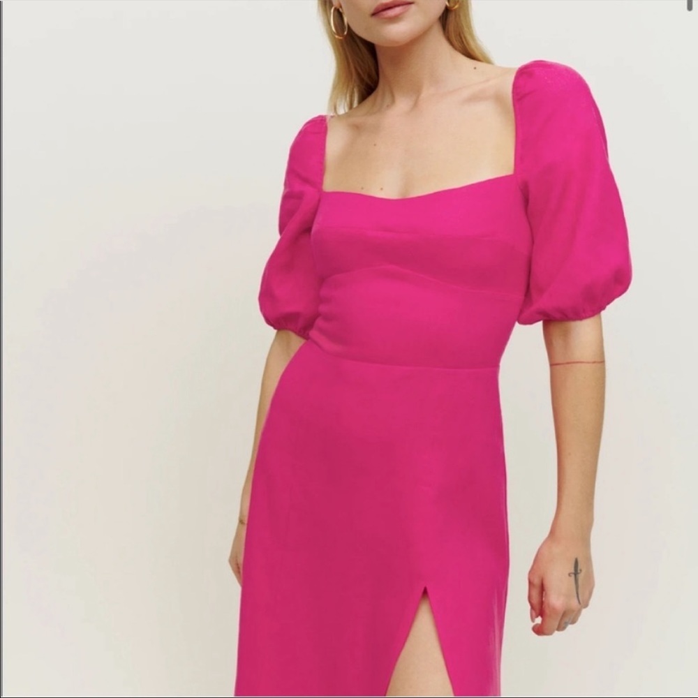 Linen Belgium Dress in Corvette